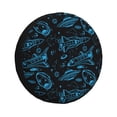 thumbnail image 1 of Lsque Spacecraft Pattern Tire Covers - Tough Tire Wheel Protector for Truck, SUV, Trailer, Camper, RV-14 inch, 1 of 6