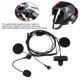 thumbnail image 5 of Auriculares ANGGREK para casco de motocicleta 2 Altavoces Negros con micrófono 150 cm, 5 of 7