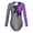 Purple, variant on iiniim Kids Girls Long Sleeve Sparkly Diamonds Tumbling Ballet Dance Leotard Gymnastics Bodysuit Skating Jumpsuit Size 6-16 Pink 16
