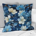 thumbnail image 2 of Designart "Serene Blue White Floral Bliss III" Floral Printed Throw Pillow, 2 of 5