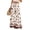842#Light Brown, variant on Women's Boho Printed Palazzo Pants Smocked High Waist Wide Leg Loose Beach Trousers with Pockets Light Brown 2XL