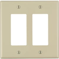 Leviton Decora Oversized 2 Gang Rocker Wall Plate - Specialty Wall Plate - 1 Piece, Multicolor