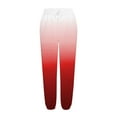 thumbnail image 4 of Olyvenn Deals Womens Gradient Sweatpants Loose Lounge Trousers With Pockets High Waist Pants Work Office Loose Trousers Full Length Pants for Women Trendy 2023 Red 8, 4 of 4
