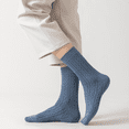 thumbnail image 3 of Sookeceks 6 Pairs Cotton Crew Socks for Mens, Soft Jacquard for Casual Thick Warm Socks Size 7-11, 3 of 7