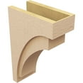 thumbnail image 5 of 9"W x 18"D x 27"H Classic Rivera Rough Cedar Woodgrain TimberThane Corbel, Primed Tan, 5 of 6