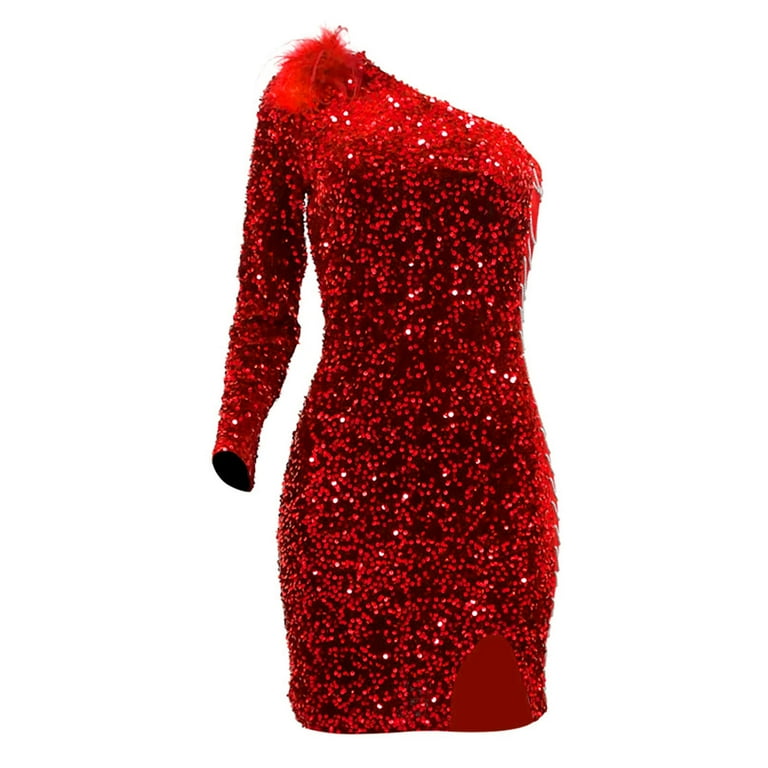 Summer sexy check sling bag hip sequin dress Summer sexy check sling bag hip sequin dress