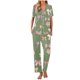 thumbnail image 1 of Sexy Pijama Conjunto para las Mujeres Impreso Bolsillo Pantalones de Manga Corta, Traje Suelto Casual para el Hogar Y el Salón, 1 of 1