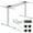 White, variant on Single Motor Electric Standing Desk Frame with Wheels, Hook and Controller, 170lbs Capacity, Max 70" x 30" Desktop, Height Range 28"-45", Black(Frame Only)