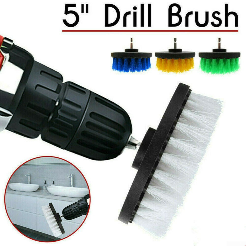 5 Inch Soft Drill Brush Attachment For Cleaning Carpet & Leather And Upholstery 