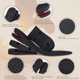 thumbnail image 5 of Nouveau Coussin de Pied Invisible Semelle Creuse Insert de Talon Soutien Absorbant Augmentation de la Hauteur Coussin Réglable Noir 9CM, 5 of 5