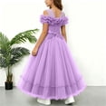 thumbnail image 6 of ATOGUTA Party Dresses for Girls Purple Sleeveless Tulle Long Formal Wedding Pageant Party Fancy Princess Ball Gown Dresses 7-13, 6 of 6
