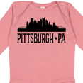 thumbnail image 4 of Inktastic Pittsburgh Pennsylvania City Skyline Boys or Girls Long Sleeve Baby Bodysuit, 4 of 5