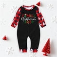 thumbnail image 1 of Pijamas familiares europeos con estampado navideño de moda, traje para padres e hijos, monos de poliéster para bebés., 1 of 3