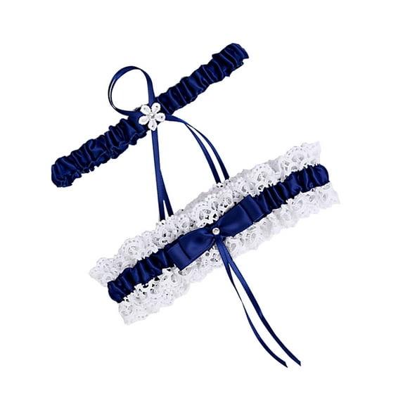 Hesxuno Wedding Decoration Lace Embroidery Wedding Suit Bridal Garter Leg Decoration