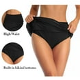 thumbnail image 4 of DODOING Women's Swim Skirt Invisible Shorts Seamless High Waisted Bathing Suit, 4 of 5