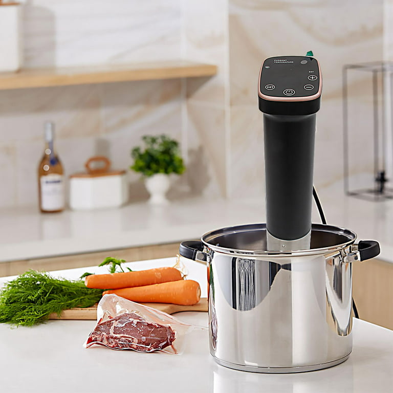 Greater Goods Sous Vide Machine - A Powerful, Precise Sous Vide Cooker at  1100 Watts, Immersion Cooker Featuring Intuitive Controls and a High  Contrast Screen
