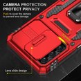 thumbnail image 6 of Allytech For Samsung Galaxy A42 5G Rugged Case,Shockproof 180° Rotating Magnetic Car Kickstand Holder Hybrid Dual Layer Full-Body Cover.For Samsung Galaxy A42 5G,Red, 6 of 7