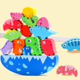 thumbnail image 3 of kusrkot Cartoon Stacking Toys Motor Skills Educational Table Game Kids Wooden Blocks, 3 of 7
