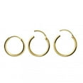thumbnail image 1 of 9K Gold 8mm Segment Hoop Nose Ring, 1 of 2