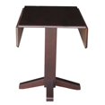thumbnail image 4 of International Concepts K15-36-C613-2 Table Carrée à Double Abattant de 36 Po avec 2 Chaises Dossier en X, Moka Riche, 4 of 5