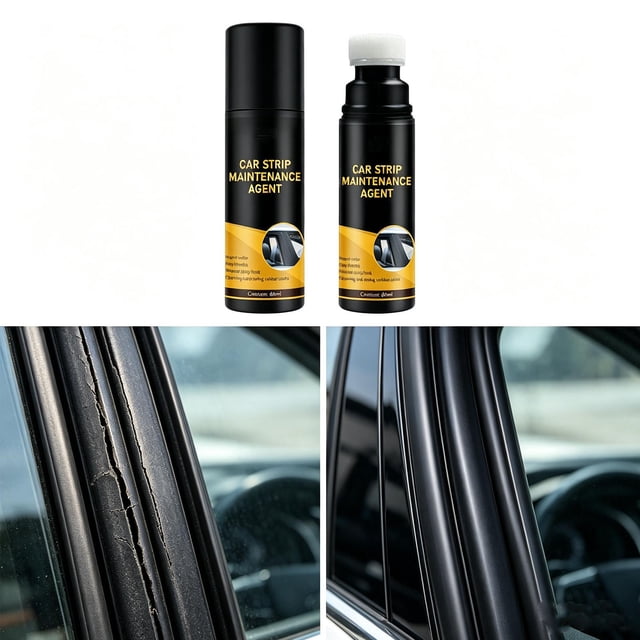 80ml Car Rubber Strip Care Agent Cracking Softening Gloss Long-lasting Protection Window Rubber Strip