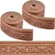 thumbnail image 1 of Moldura de espuma autoadhesiva flexible de 165 x 3 pulgadas, color marrón, 3D, vintage, decorativa, para pared, zócalo, espejo, decoración de hotel, bricolaje, 1 of 9