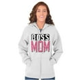 thumbnail image 5 of Boss Mom Funny Mothers Day Momma Zip Hoodie Sweatshirt Women Brisco Brands S, 5 of 6