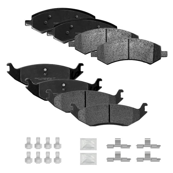 ACB ZONE Front & Rear Disc Ceramic Brake Pads Set, 8 Pieces (D1084 D967)
