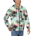 thumbnail image 4 of Zip Up Hoodies for Men - Tropical Summer Palm Long Sleeve Comfrt Men'S Fashion Hoodies & Sweatshirts, Jackets for Men Hoodies Pullover Clothing Clothes with Pouch, 4 of 5