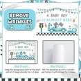 thumbnail image 6 of 5x3ft Vintage Blue Race Car Baby Shower Backdrop - A Baby Boy is Almost Here Decorations, Let’s Go Racing Car Themed Photography Background for Pregnancy Celebration Newborn Party, 6 of 6