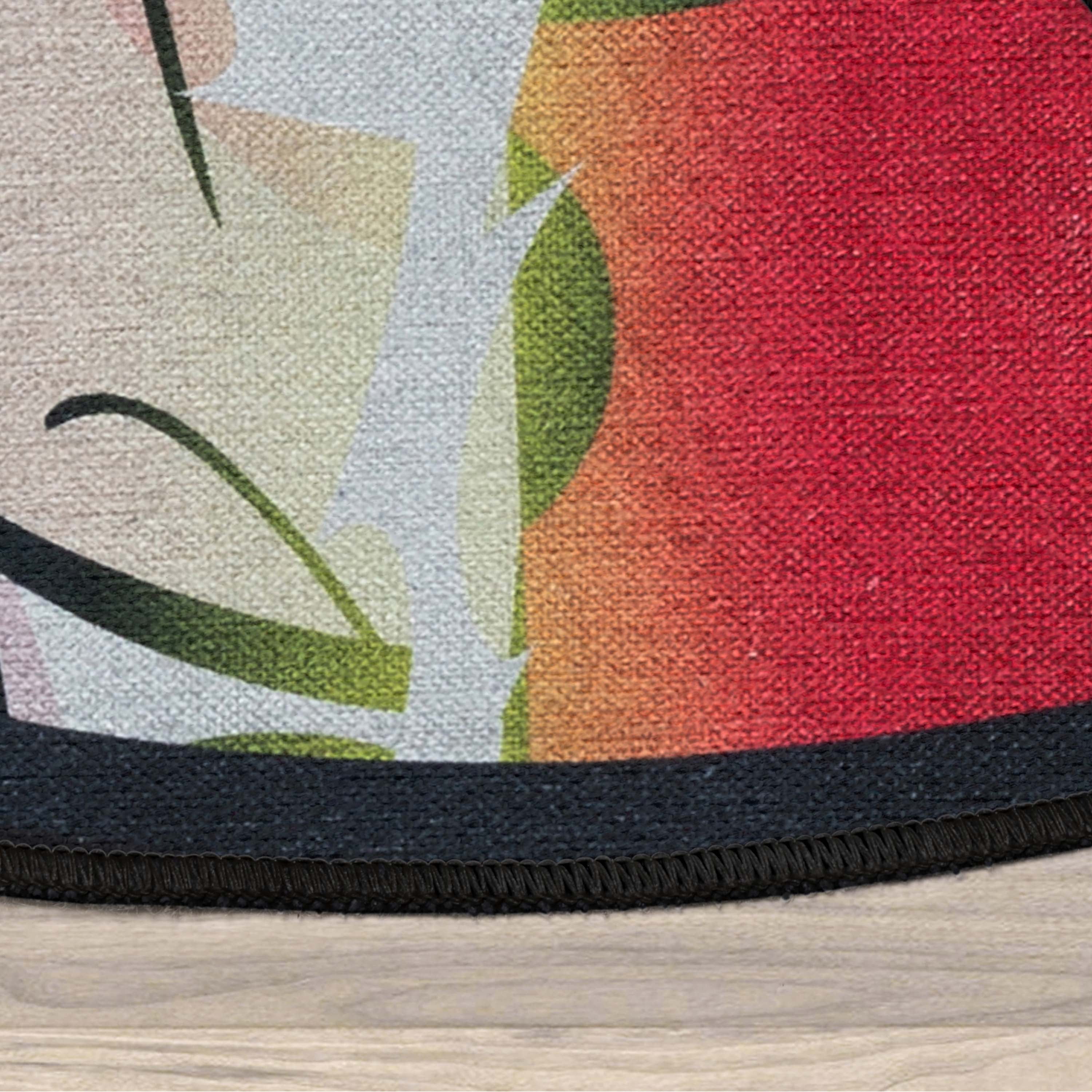 Well Woven Miraculous Ladybug Double Face Miraculous Red 6'7" Round Rug
