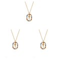 thumbnail image 3 of Sonducket Collar Carta de cristal Gargantilla Cadena ajustable Colgante unisex Joyería del alfabeto Amistad Novia Y Letra Type1 NO1 Sonducket CBP224836, 3 of 6