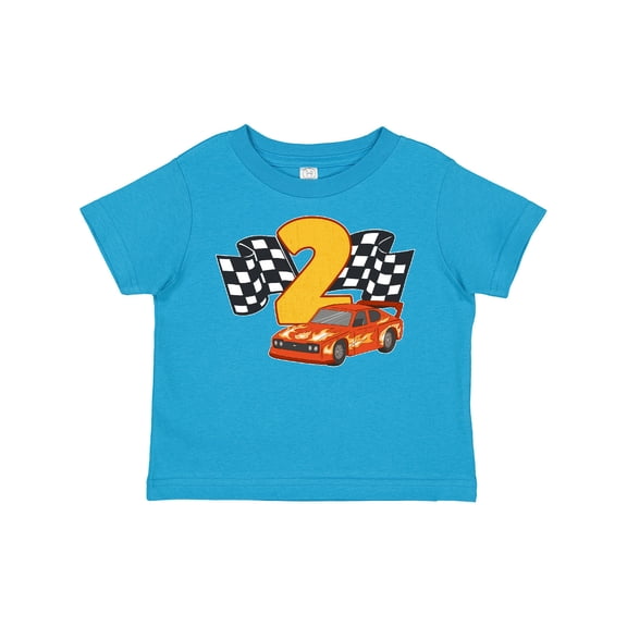 Inktastic Number Two Race Car Boys or Girls Toddler T-Shirt