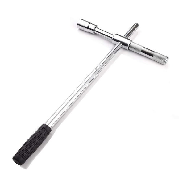 23" Universal Extended Lug Wrench, XERGUR 4 Way Tire Iron Nut Wrench Set with Storage Bag and Standard Sockets (17mm/19mm,21mm/23mm) for Heavy Duty Cross Wrench, Wheel Wrench