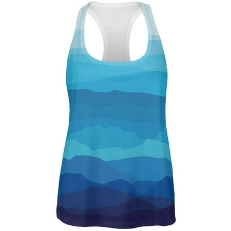 Women Range - Mountain Range Vista All Over Womens Tank Top