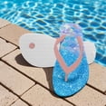 thumbnail image 3 of POLERO Blue Shiny Mermaid Print Kids Flip Flop - Comfortable & Stylish Summer Sandal for Boys & Girls with Footbed & Non-Slip Sole Size 11, 3 of 7