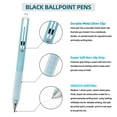 thumbnail image 2 of MINKUROW Ballpoint Pens Medium Point 1mm Black Ink Work Pen with Super Soft Grip Ball Point Pen for Men Women Retractable Office Pens Black ink,Black-5, 2 of 6