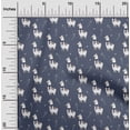 thumbnail image 1 of oneOone Cotton Poplin Dark Dusty Blue Fabric Sheep & Candy Stick Cartoon Dress Material Fabric Print Fabric By The Yard 42 Inch Wide, 1 of 4