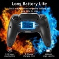 thumbnail image 5 of Wireless Controller Compatible with P4/P4 Slim/P4 Pro/Windows PC, Violet, 5 of 7