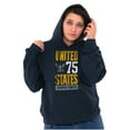 thumbnail image 3 of United State Navy Logo Semper Fortis Unisex Plus Size Hoodie Brisco Brands 2X, 3 of 4