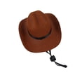 thumbnail image 2 of syligr Dog Cowboy Hat Pet Costume Adjustable Soft Halloween Party Decoration for Small Dogs Puppy Photo Props Western Themed Pet Accessories for Indoor Outdoor Celebration and Birthday Gift, 2 of 6