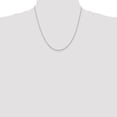 thumbnail image 2 of Primal Gold 10 Karat White Gold 1.5mm Diamond-cut Rope Chain, 2 of 7