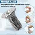 thumbnail image 3 of Yazoeia 4Pack Stainless Steel Brake Disc Rotor Screws, Stainless Steel Retaining Screws for Front and Rear by Mission Automotive, Compatible with for Honda, Acura, Hyundai and Kia Models CJB12-79848, 3 of 7