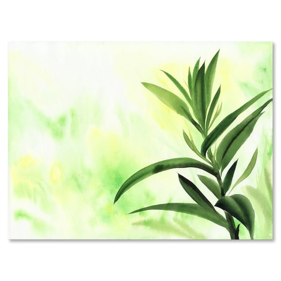 Designart ' Bamboo Palm Detail I ' Traditional Canvas Wall Art Print