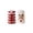 A, variant on Gaecuw Ceramic Christmas Plate with Santa Design, Red Stitched Porcelain Serving Platter for Holiday Dessert, Dishwasher Safe, C Style