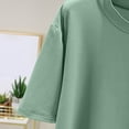 thumbnail image 6 of ZyeKqe Womens Pajama Top Crew Neck Sleep T-Shirt Short Sleeve Lounge Top Soft Summer Tee, 6 of 7