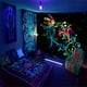thumbnail image 1 of Tapiz fluorescente con diseño de árbol de la vida, calavera, cielo estrellado, fondo de luz negra, tela decorativa para colgar en el dormitorio, 1 of 5