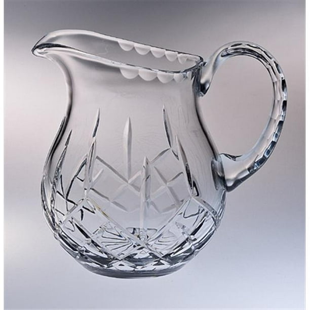 Majestic 38oz Cut Crystal Pitcher w/ Handle, Medium, Plaza Walmart