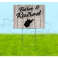 thumbnail image 1 of Born & Raised West Virginia (18" x 24") Yard Sign, Includes Metal Step Stake, 1 of 6