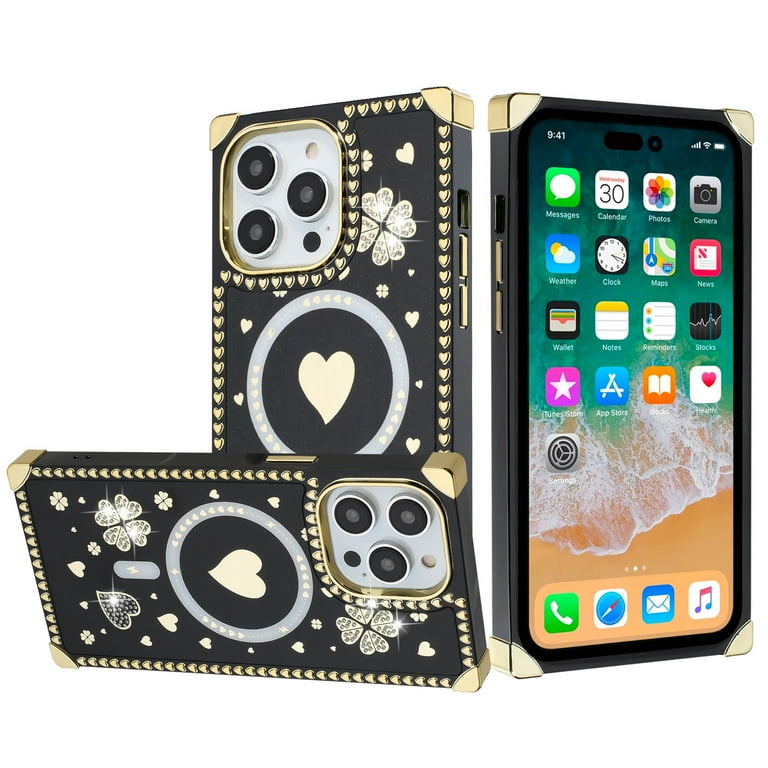 For iPhone 15 Pro Design Square Hearts Passion Case Cover - Black - Walmart.com For iPhone 15 Pro Design Square Hearts Passion Case Cover - Black - Walmart.com